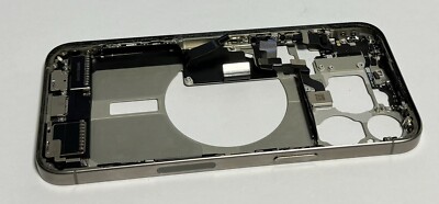 OEM Apple iPhone 15 Pro Max Natural Titanium Mid Frame Casing Body