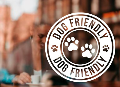 Hundefreundliches Vinylschild Cafe Pub Plakette Männerhöhle Laden Cafe Tierpfleger Fenster