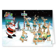 18 Funny Christmas Cards & Envelopes - Technology Distraction -  20053b