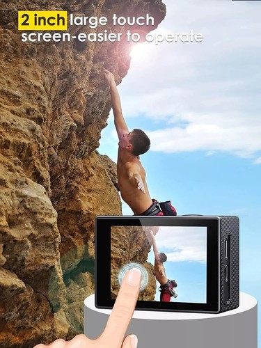 Cámara de acción Victure AC820 4K Ultra HD 20MP impermeable gran angular táctil - Imagen 3 de 3