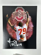 Ohio State Buckeyes Marcus Hall #79 Autographed 8x10 Color Photo COA BUF