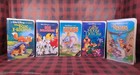 Lot of 5 Disney Classic Vhs Dumbo 101 Dalmatians Rescuers Down Under Fox & Hound