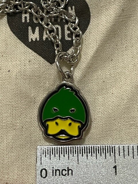 【HUMAN MADE】 ANIMAL NECKLACE : DUCK GREEN Human Made NIGO Duck animal logo charm necklace Brand New