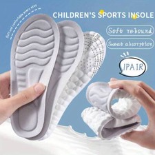 children Breathable Shoe Pads Insoles Trainer Insert Feet Support cut to size