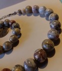 Crazy Lace Agate Pendant Necklace 18 in. With Matching Bracelet — photo 4