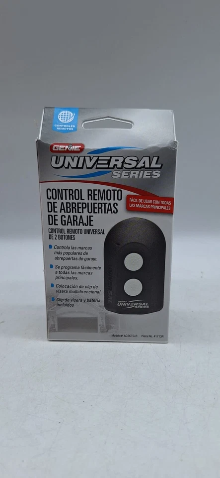 Mando a distancia universal para puerta de garaje Genie modelo de 2 botones ACSCTG-R NUEVO Foto 4 de 4