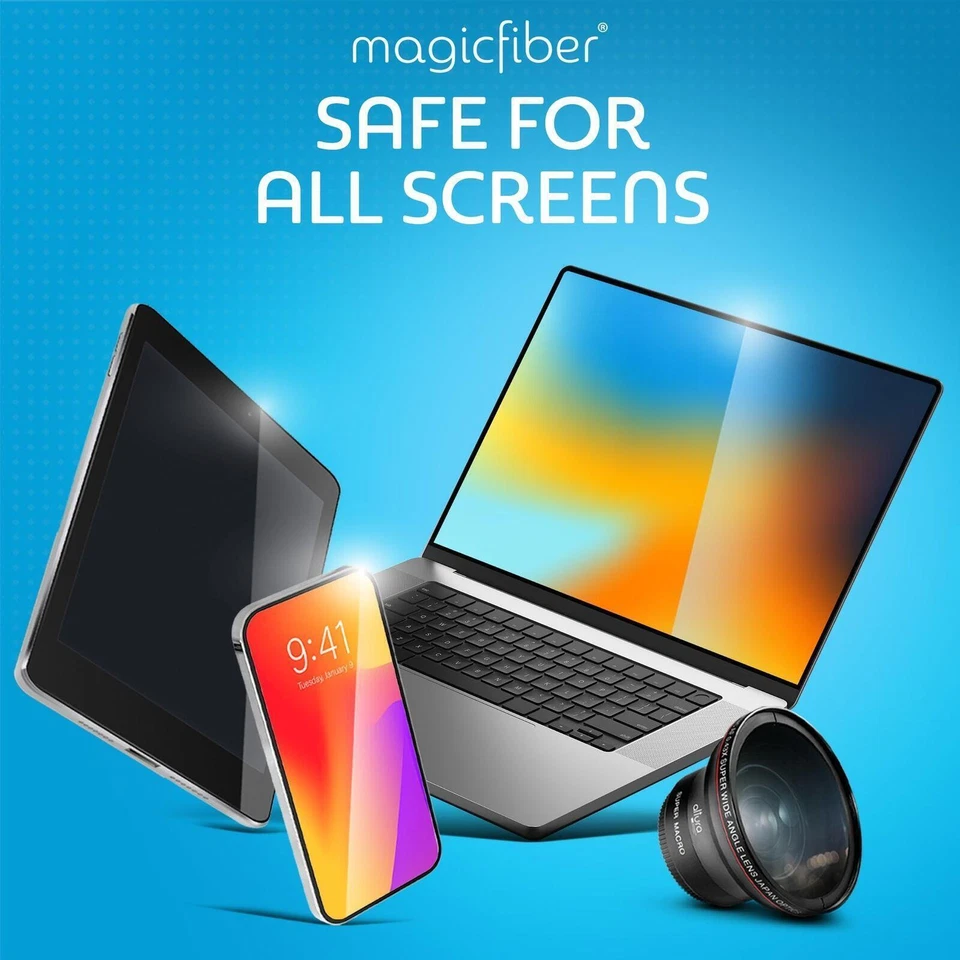 Paño de limpieza de microfibra Magicfiber, paquete de 6 - paño premium para gafas, lentes, Foto 4 de 4