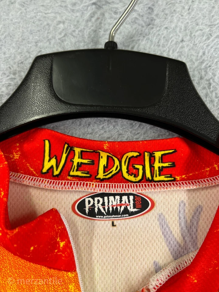 Camiseta de Ciclismo Primal Adulto Grande Naranja Gárgola Gráfico Estampado Cuña Hecha en EE. UU. Foto 3 de 4