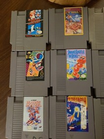 Nintendo NES Games Lot of 12 - Mario Bros, Loopz,3-D Worldrunner, Rad Racer 