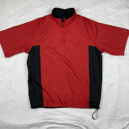 Nike Golf Jacket Mens Large Red Black 