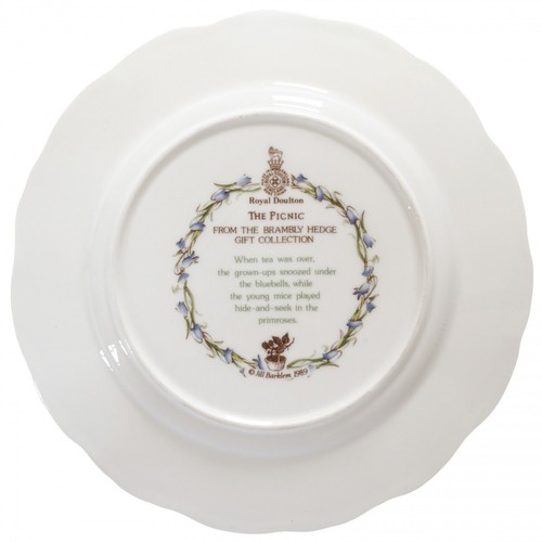 Royal Doulton Brambly Hedge Picnic Plate - 1st Quality - Picture 3 of 3