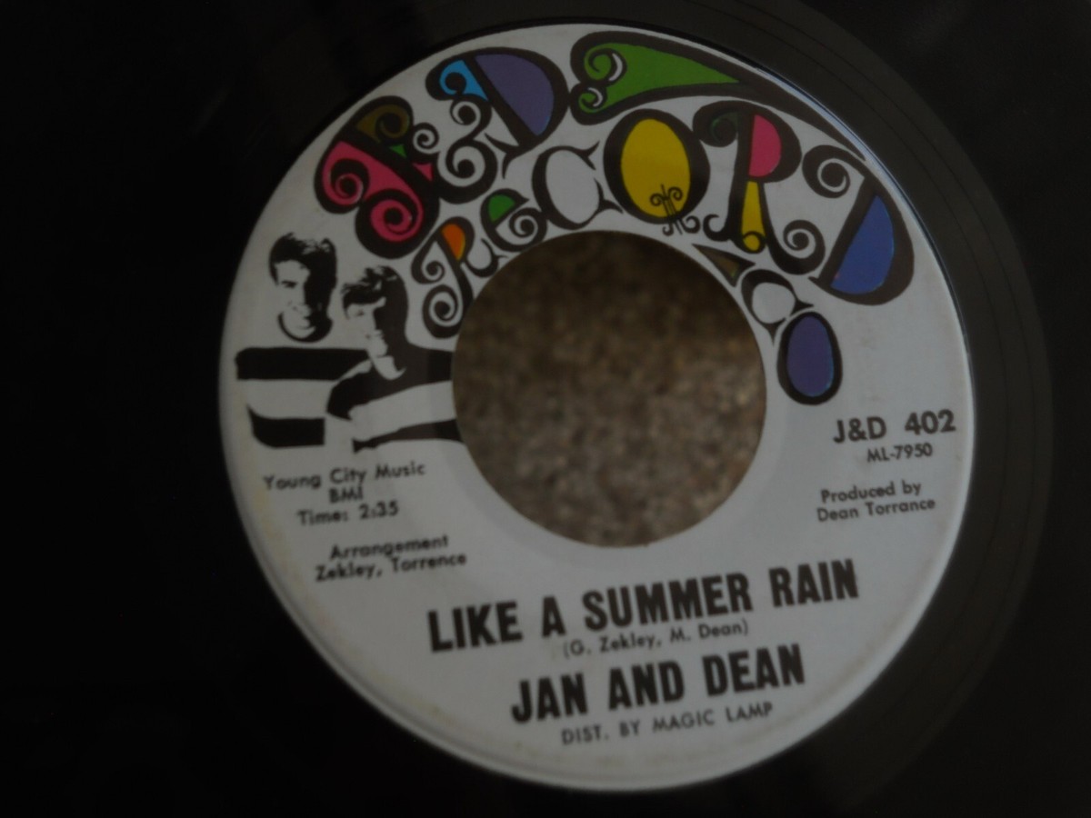 Z26 J&D 402 SURF ROCK JAN AND DEAN LIKE A SUMMER RAIN LOUISIANA