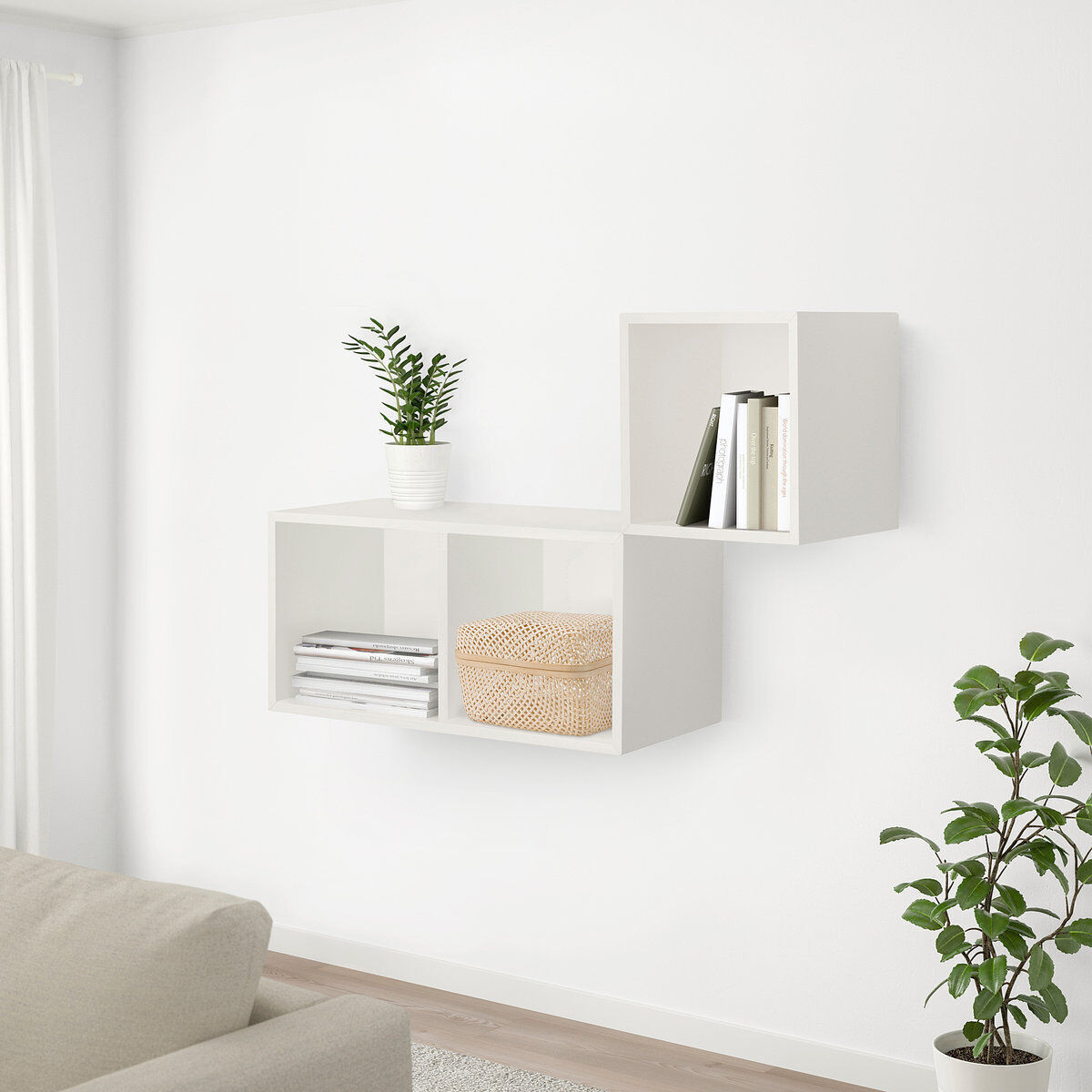 SMARRA caja con tapa, natural, 30x30x23 cm - IKEA
