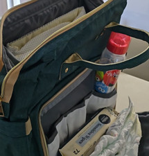 Baby Diaper Bag unisex - Bolso pa alera  mochila para bebe green color