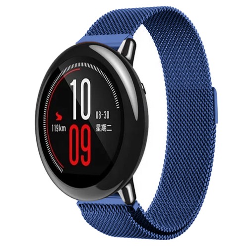 Bracelet de montre intelligente de remplacement milanais compatible avec Amazfit Zepp E - Photo 3 sur 78