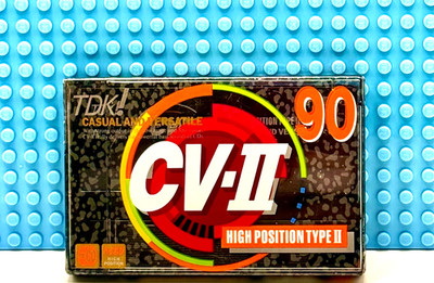 TDK  CV II   90   TYPE II  1992  JAPAN   BLANK CASSETTE TAPE (1) (SEALED)