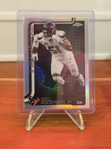 2024 Topps Chrome Light Board Logo Refractor Will Anderson Jr SP Texans
