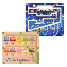 Magnetic Color  Number Maze Puzzle - Montessori Learning Toy for Toddlers 3-5 Y