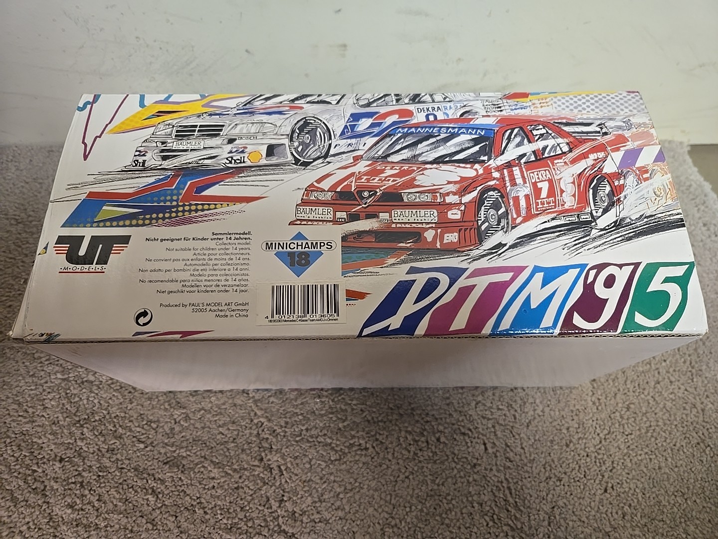 1/18 Minichamps UT Models 3 Mercedes AMG Ommen DTM 1995 Damaged