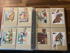 GB PHQ CARDS mint 1st and high val stamps 138 modern mint stamps ATTACHED #246
