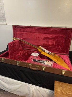  Epiphone 1958 Korina Explorer inspired by Gibson 