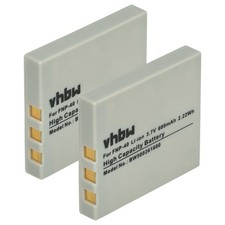Image of 2x Battery for Pentax D-Li8 D-Li95 500mAh