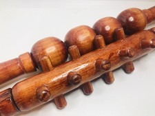 Two handmade Wooden acupunture massage rollers 17  