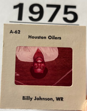 BILLY JOHNSON 1975 NFL FOOTBALL TV MEDIA SLIDE HOUSTON OILERS PRE-ROOKIE