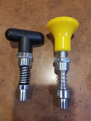 Set Of 2 Adjustable Fitness Pull Pin Knobs, Spring Loaded