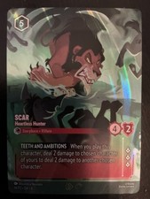 Scar - Heartless Hunter Store Championship 14 Disney Lorcana Promo Cards Holo