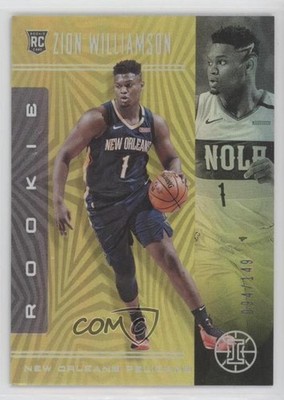 2019 Illusions Rookies Trophy Collection Yellow Zion Williamson Rookie RC 0ls