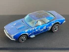 Vintage Hot Wheels Redline 1968 Blue Custom Camaro HK - White Int., All Original