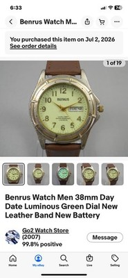 benrus watch mens