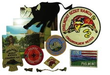Philmont Scout Ranch Memorailia Lot Patches, Pins, More! (PK517)