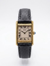 Seiko "Tank" Style Ladies Vintage Gold Tone w/ White Dial Quartz Watch