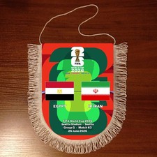 Banderín Egipto - IR Irán Copa Mundial 2026 Equipo de Fútbol