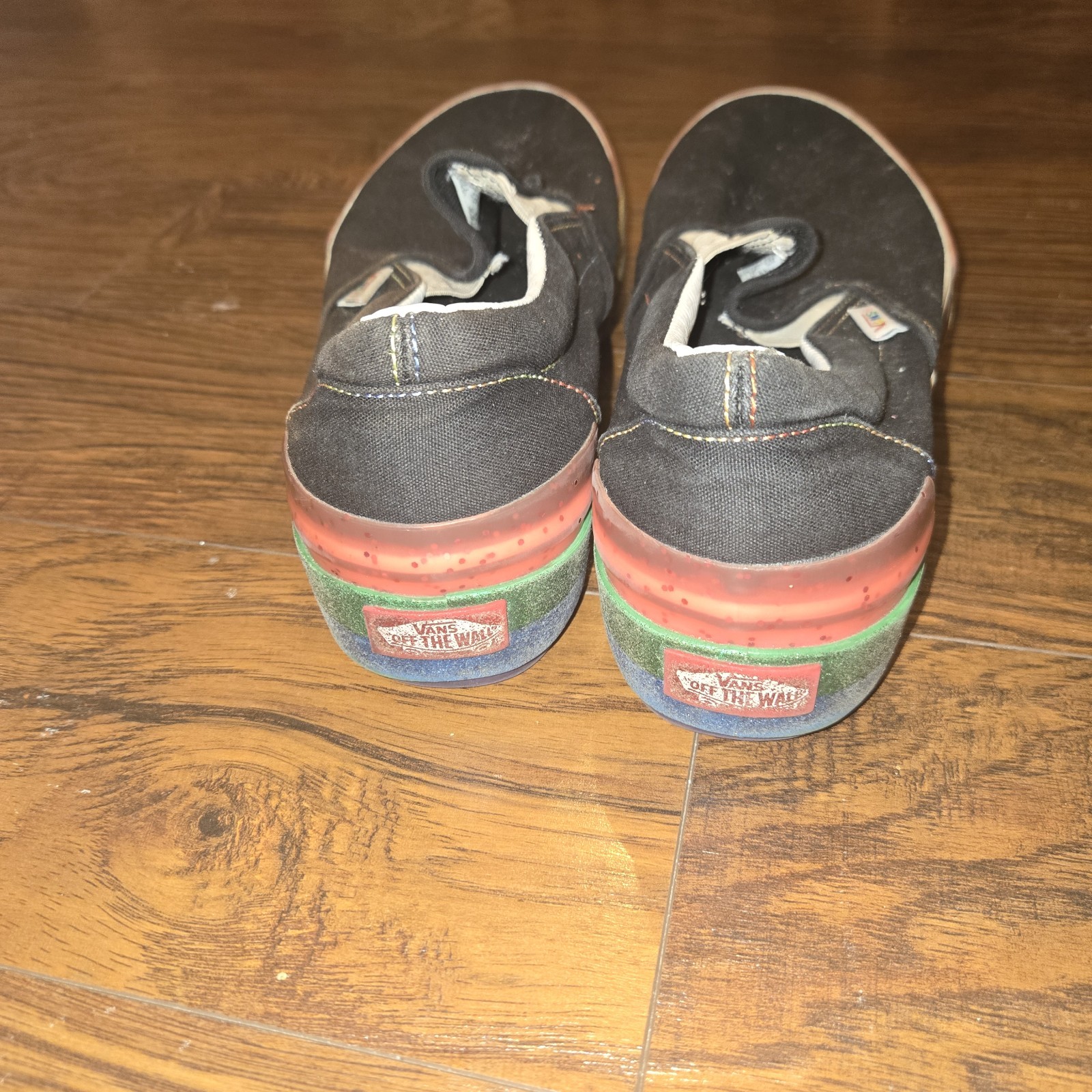 Vans Stacked Platform 🌈 Glitter Rainbow Womens 1… - image 2