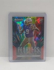 2024 Prizm DP Michael Penix Jr Fearless Red Ice Prizm Rookie Card F-MPJ ATL RC