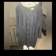 MICHAEL Michael Kors Lace Panel Black Dress Size 3X NEW