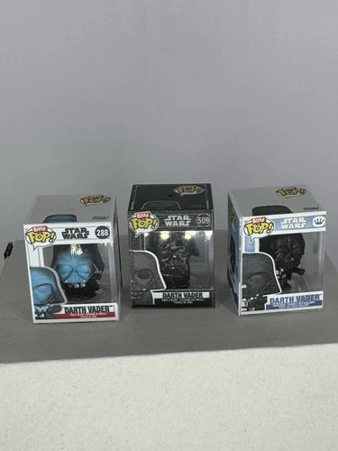 Funko Bitty POP - Star Wars - DARTH VADER (Lot of 3) #288 & #509 & Force Choke