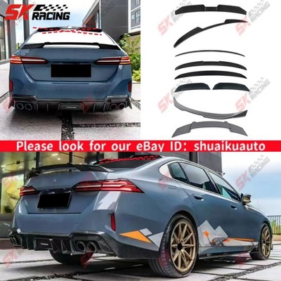 For BMW i5 G60 530i 2024-26 Dry Carbon/Carbon Fiber Rear Roof Spoiler Rear Wing