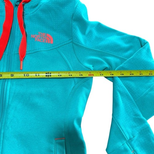 The North Face Hoodie Jacke Damen Small Mintgrün Orange Full Zip Taschen - Bild 8 von 14