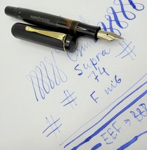 1940's Mint FABER CASTELL OSMIA 74 SUPRA Fountain Pen- F Nib- Celluloid- Piston