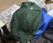 Under Armour Oakland Athletics MLB Baseball Full Zip Jacket Green Size 5XL