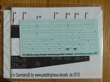 1:87 Decals Peddinghaus 0658 Reichsbahn Schwerlastwagon 80t Ssmys