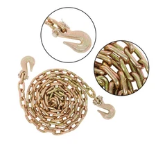 Transportation Binder Chain 5/16In×10FT 4700Lbs Tow Chain With Grab Hooks G70
