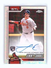 2026 Topps Chrome LogoFractor Jimmy Crooks Rookie Auto RC #RA-JCR Cardinals