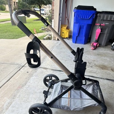 Safety 1st Stroller Frame/Chassis w/ Cup Holder & Storage Basket Gray/Black