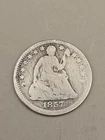 1857 Seated Liberty Silver Half Dime 5c