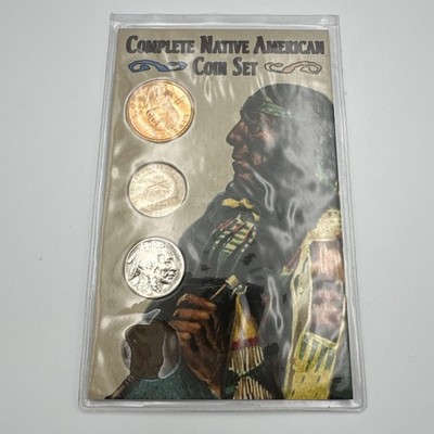 ''Complete Native American Coin Set'' -  Dollar, Nickels, and Indian Head Cent